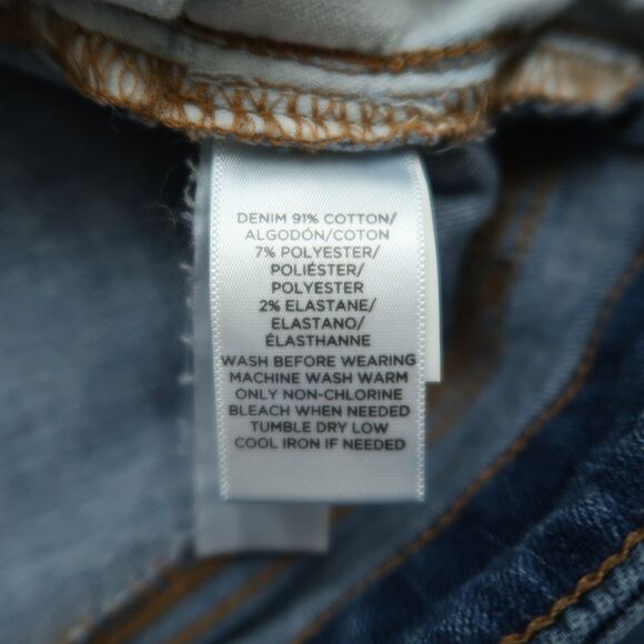 Loft Jeans Women's Size 6/28 Blue High-Waist Curvy Skinny Denim Pants 27" Inseam - Picture 10 of 16